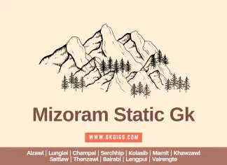 Mizoram General Knowledge