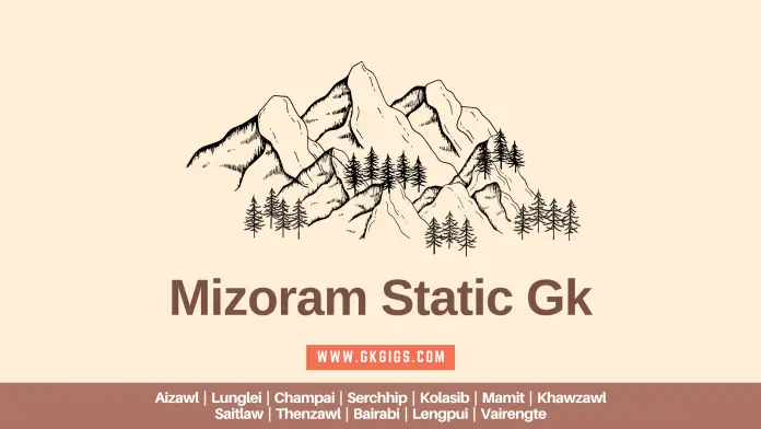 Mizoram General Knowledge (gkgigs.com) Mizoram General Knowledge