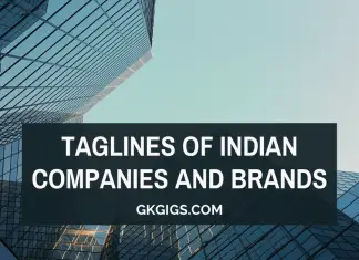 Taglines Of Indian Companies And Brands