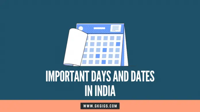 Important Days And Dates (gkgigs.com) Important Days And Dates