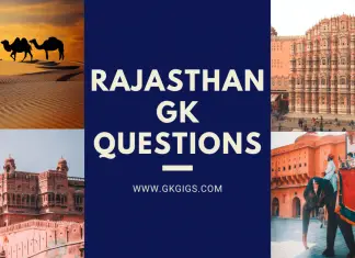Rajasthan GK Questions
