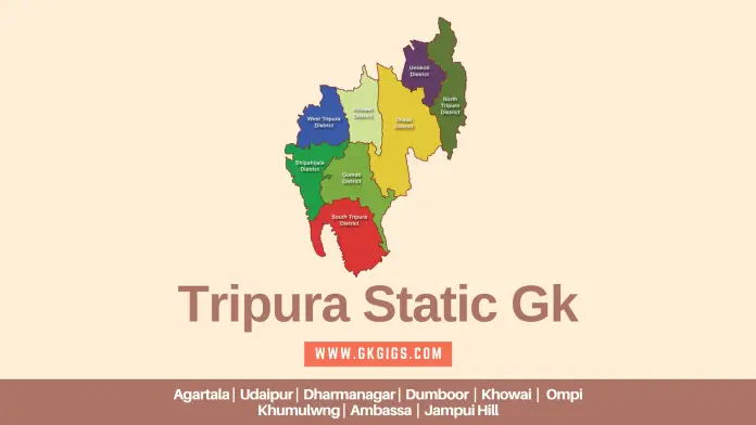 Tripura Static GK (gkgigs.com) Tripura Static GK