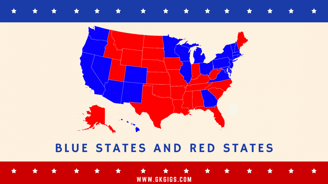 List Of Blue States And Red States In U.S. 2022 (Updated) GkGigs