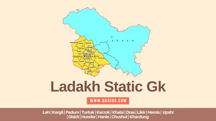 Ladakh Static GK Ladakh Static GK