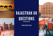 Rajasthan GK Questions