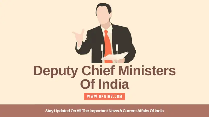 Current Deputy Chief Ministers Of India Current Deputy Chief Ministers Of India