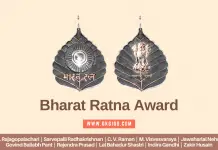 Bharat Ratna Award List