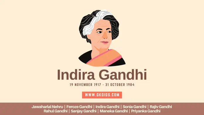Gk Questions On Indira Gandhi