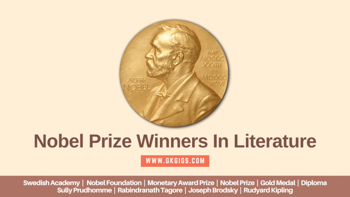 Nobel Prize Winners In Literature