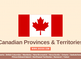 Canadian Provinces And Territories