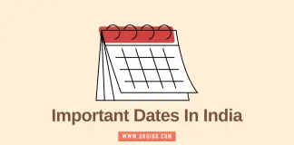 Important Days And Dates