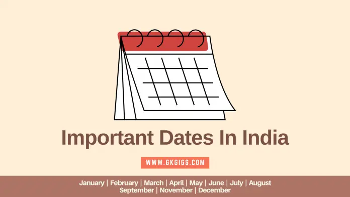 Important Days And Dates
