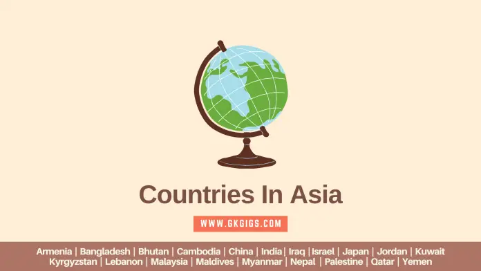List Of Countries In Asia