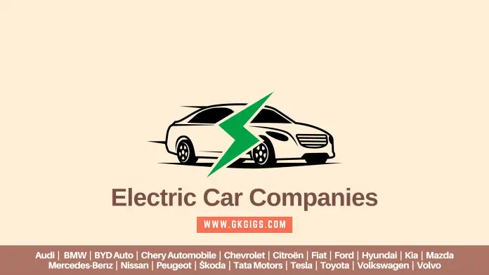Electric Car Companies In The World